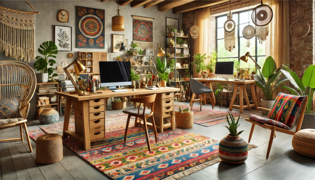 bohemian work area