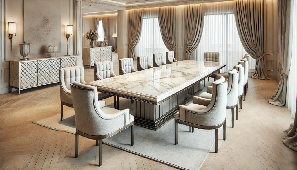 marble dining table