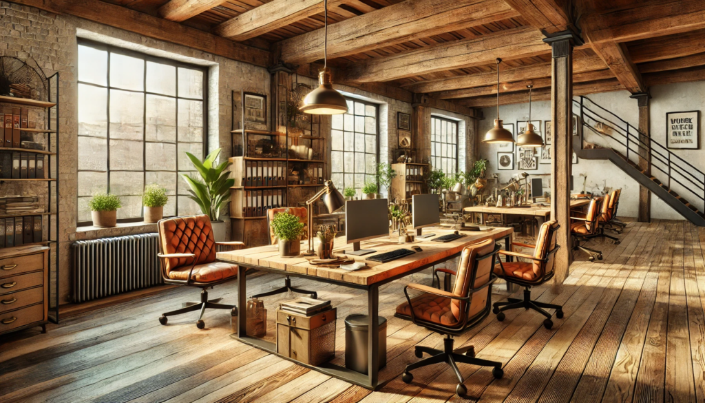 rustic work area