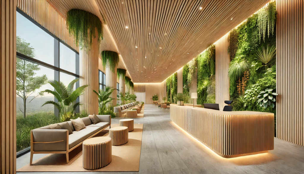 Office Reception in a Sustainable and Eco-Friendly style